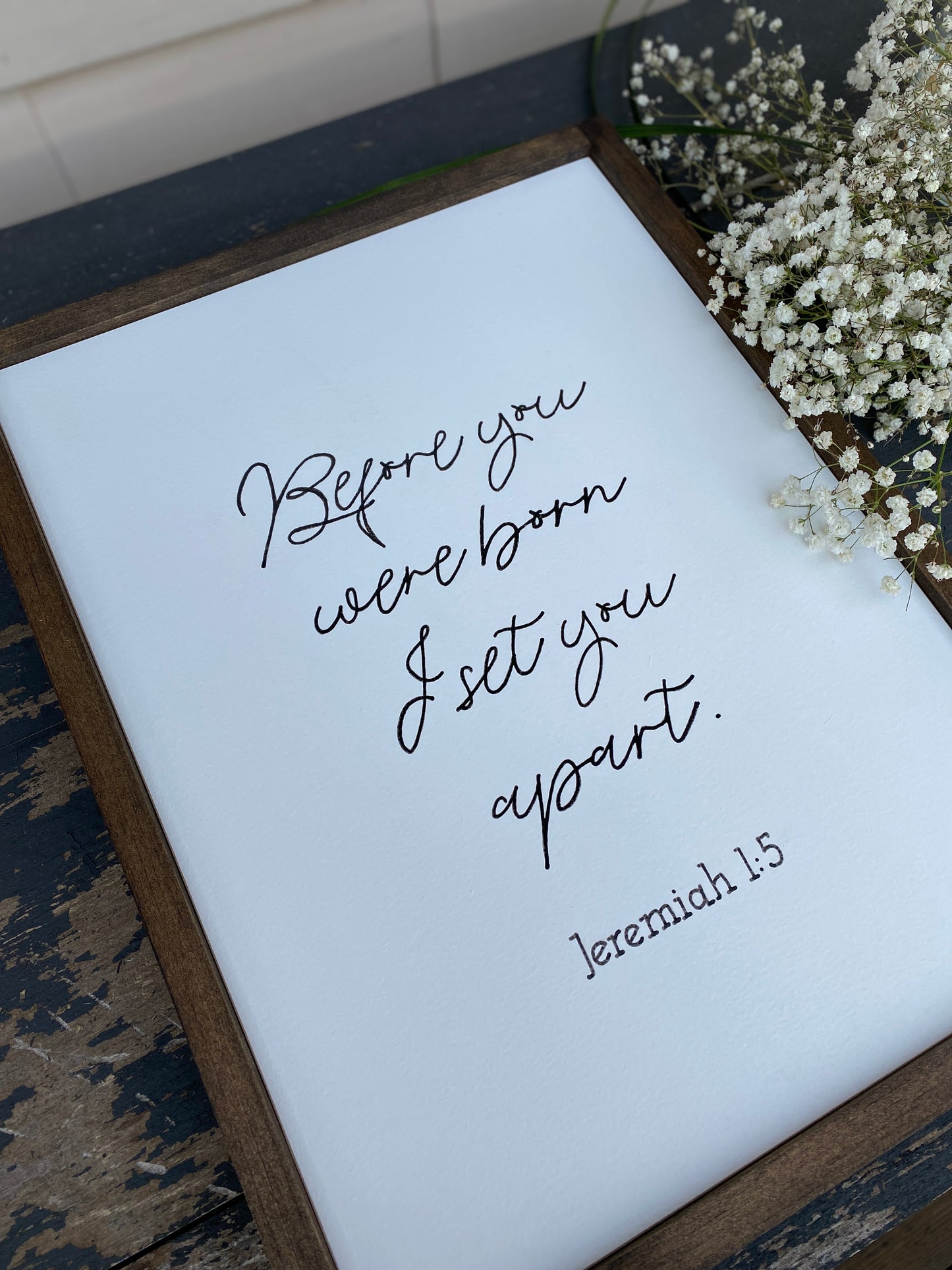 Nursery Sign | Before you were born | Scripture Sign